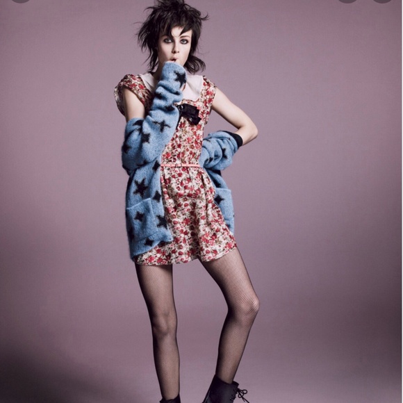 Nwt saint laurent floral print dress - Picture 4 of 10